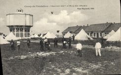 CPA Chateau d'eau Camp du Valdahon Reservoir et mess des officiers Militaria