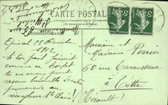 CPA Arbre Epinal La promenade du chateau Chene traverse par un obus