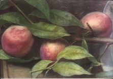 CPA Fantaisie Nature Morte Peches