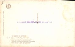 Postal Fantasia Ilustrador Mastroianni Vida del Cristo Jesús conforta a las muchachas de Jerusalén