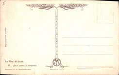 CPA Fantaisie Illustrateur Mastroianni La Vita di Gesu calma la tempesta