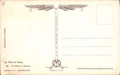 CPA Fantaisie Illustrateur Mastroianni La Vita di Gesu Il tributo a Cesare