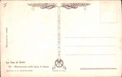 CPA Fantaisie Illustrateur Mastroianni La Vita di Gesu Risurrezione della figlia di Giairo