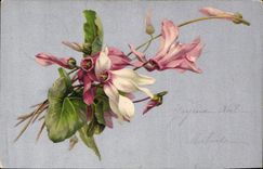 CPA Fantaisie Fleurs 