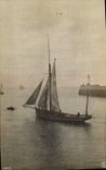 CPA Phare Bateau (carte toilee)