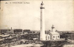 Vintage Postcard Headlight Berck Beach