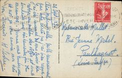 Vintage Postcard Headlight Berck Beach