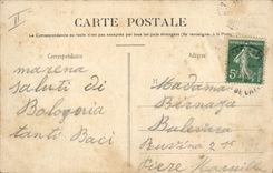 Vintage Postcard Boulogne Headlight on Sea Vapor excursionist Holland