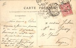 Vintage Postcard Headlight Calais International Boulevard Monument of the rescuers Chamber of commerce