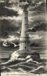 CPA Phare de Cordouan par gros temps