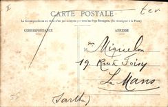 Vintage Postcard Phare Of St Nazaire has St Marc the headlight of the Pivot Boat