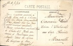 Vintage Postcard Headlight the This headlight St louis and the tower of observation of the pilot