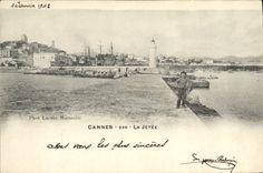 CPA Phare Cannes La jetee