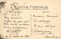Vintage Postcard Headlight Dieppe Departure of the mail Of England Boat