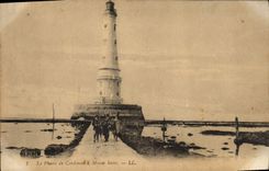 CPA Phare de Cordouan par gros temps
