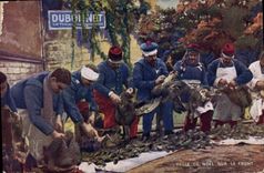 CPA Militaria Veille de Noel sur le front Dubonnet