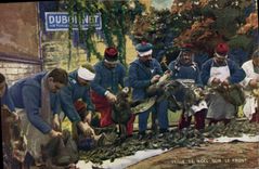 CPA Militaria Veille de Noel sur le front Dubonnet