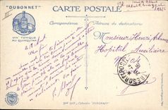 CPA Militaria Veille de Noel sur le front Dubonnet
