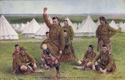CPA Militaria Entre deux assauts
