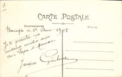 CPA Folklore Les chansons de Jean Rameau illustrees Le bapteme