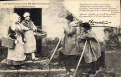 CPA Folklore Les chansons de Jean Rameau illustrees La commission