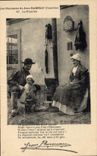 CPA Folklore Les chansons de Jean Rameau illustrees La famille