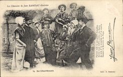 CPA Folklore Les chansons de Jean Rameau illustrees La Charibaude