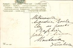 CPA Fantaisie Fleurs Trefles Bonne annee