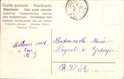 CPA Fantaisie Fleurs Colombe