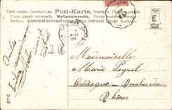 CPA Fantaisie Fleurs Oiseaux