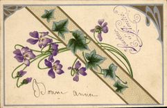 CPA Fantaisie Fleurs 