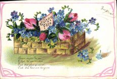 CPA Fantaisie Fleurs 