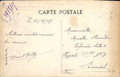 Postal Folclore Vid Vendimias Champaña Transporte de la uva tiene la cuba después de ser presiona a CUMBRE