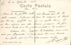 Postal Folclore Vid Vendimias Champaña Epernay Trabajo del vino de Champaña el embalaje CUMBRE