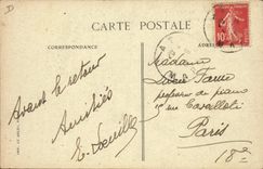 CPA Folklore Vigne Vendanges Champagne La cueillette du raisin