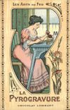 CPA Publicite Les arts du feu La Pyrogravure Chocolat Lombart 