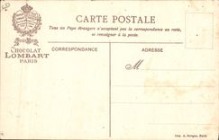 CPA Publicite Les arts du feu La Pyrogravure Chocolat Lombart