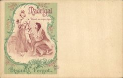 CPA Publicite Madrigal Biscuits Pernot TOP 