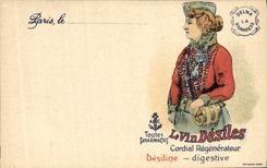 CPA Publicite Vin Desiles Desiline Pharmacie La Vivandiere Paris 