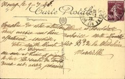 Postal Árbol una esquina del taladro de Cubeta Burgo Ain