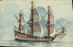 CPA Fantaisie Illustrateur Haffner Bateau Flute