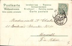 CPA Fantaisie Fleurs Trefles