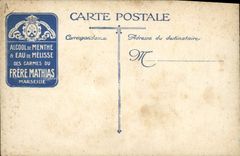 CPA Militaria Notre 75 en action Canon Frere Mathias Marseille