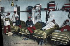 CPA Militaria Infanterie Une chambree 
