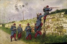 CPA Militaria En embuscade 