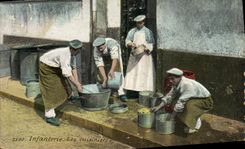 CPA Militaria Infanterie Les cuisiniers 