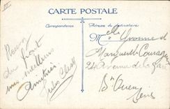 Postal Militaria el melenudos a la vuelta de las cortadas