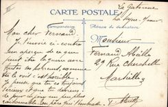 Postal Militaria Batalla de la Marga el Turcos a Germigny el Obispo