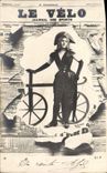 CPA Journaux Journal Le Velo Cycle