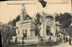 CPA Journaux Journal Exposition coloniale Marseille 1906 Pavillon du Petit Marseillais